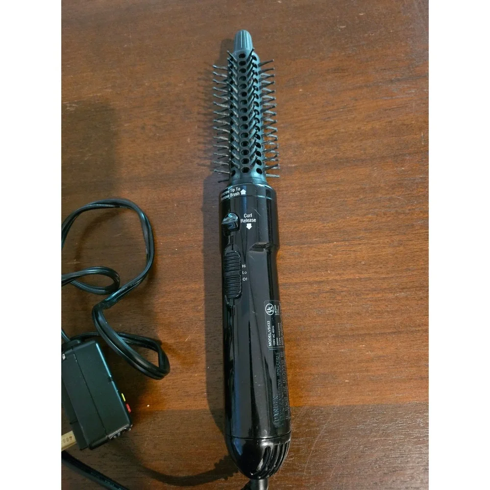 Vidal Sassoon Hot Air Brush Styler Women Black VS433 Curl Release 250W